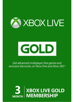 Xbox LIVE Gold 3 месяца Карта подписки